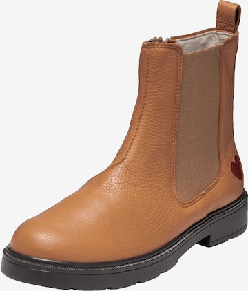 VITAFORM Chelsea boots in Bruin: voorkant