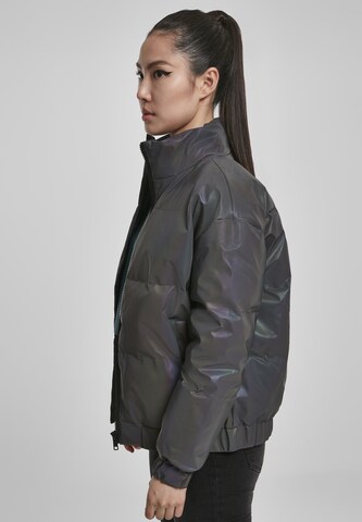 Urban Classics Between-Season Jacket 'Iridescent Reflectiv Puffer Jacket ' in Silver