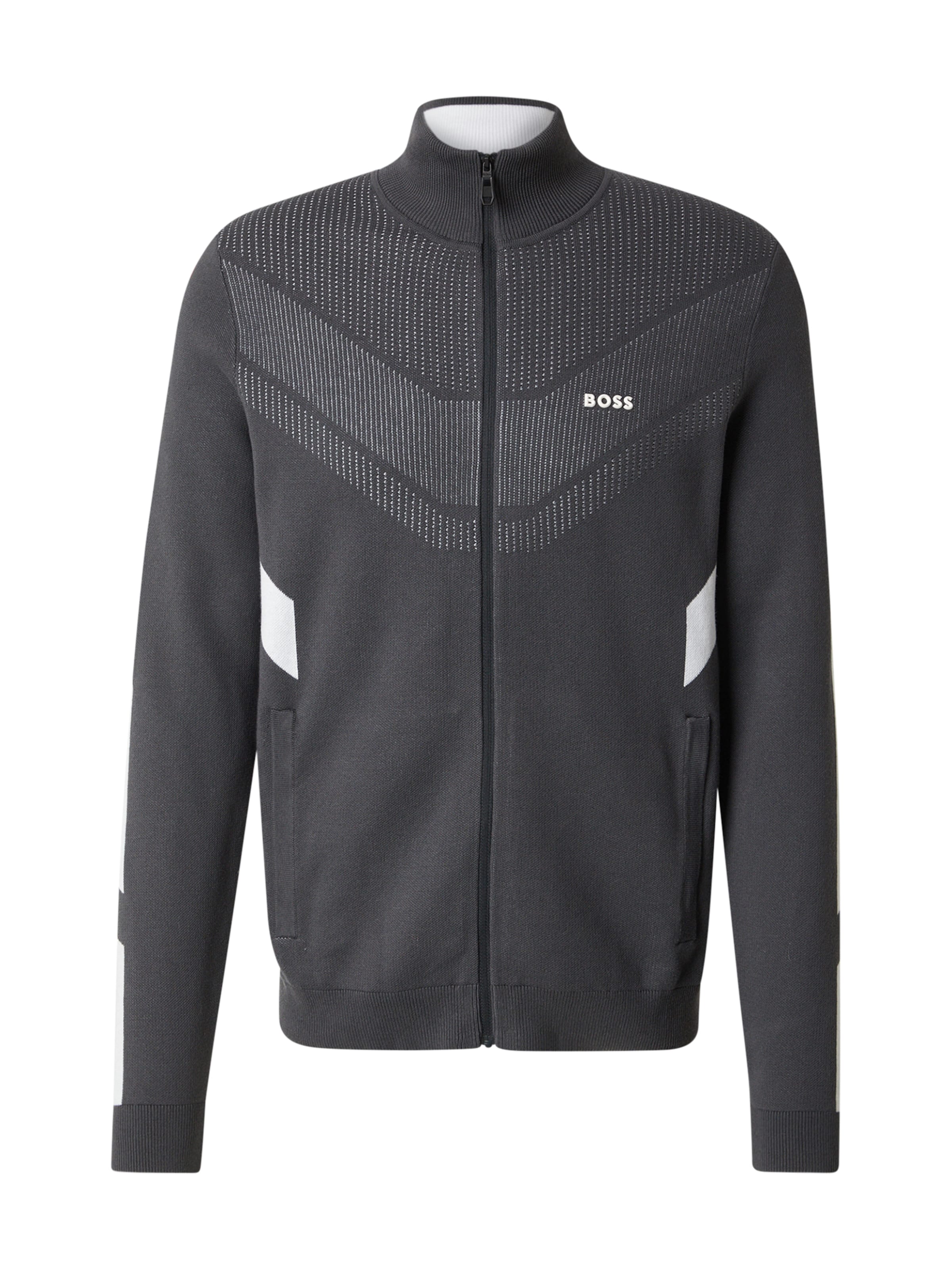 BOSS - Cárdigan deportivo en gris: frente