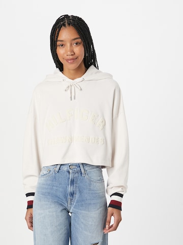 Sweat-shirt TOMMY HILFIGER en blanc : devant