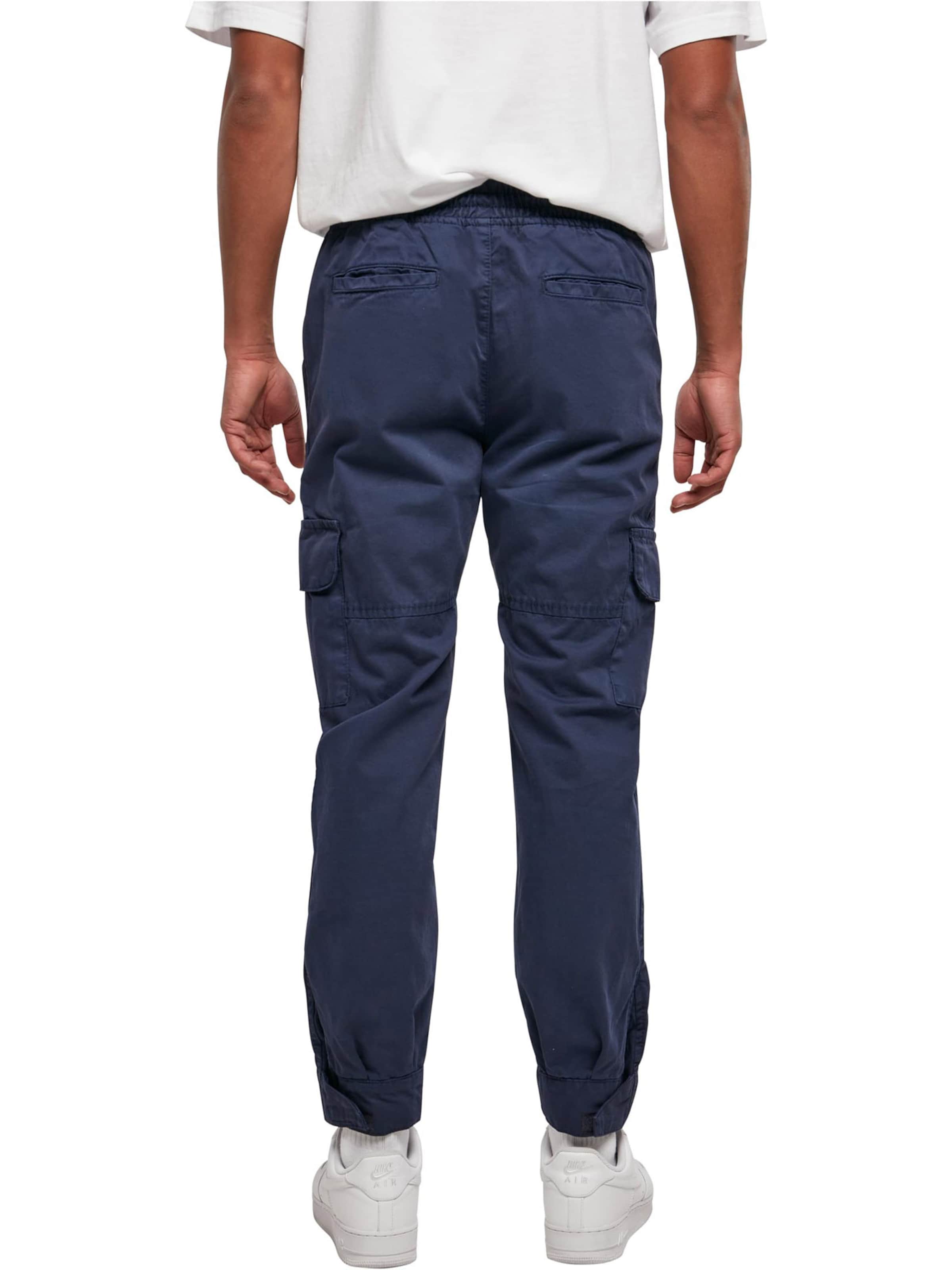 Blue cargo trousers mens best sale