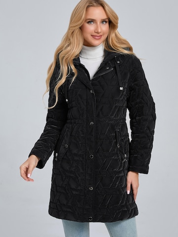 Funk since 1776 Between-Seasons Coat in Black: front