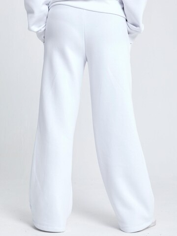 SPORTKIND Flared Sportbroek 'Cotton Sweatpants' in Wit
