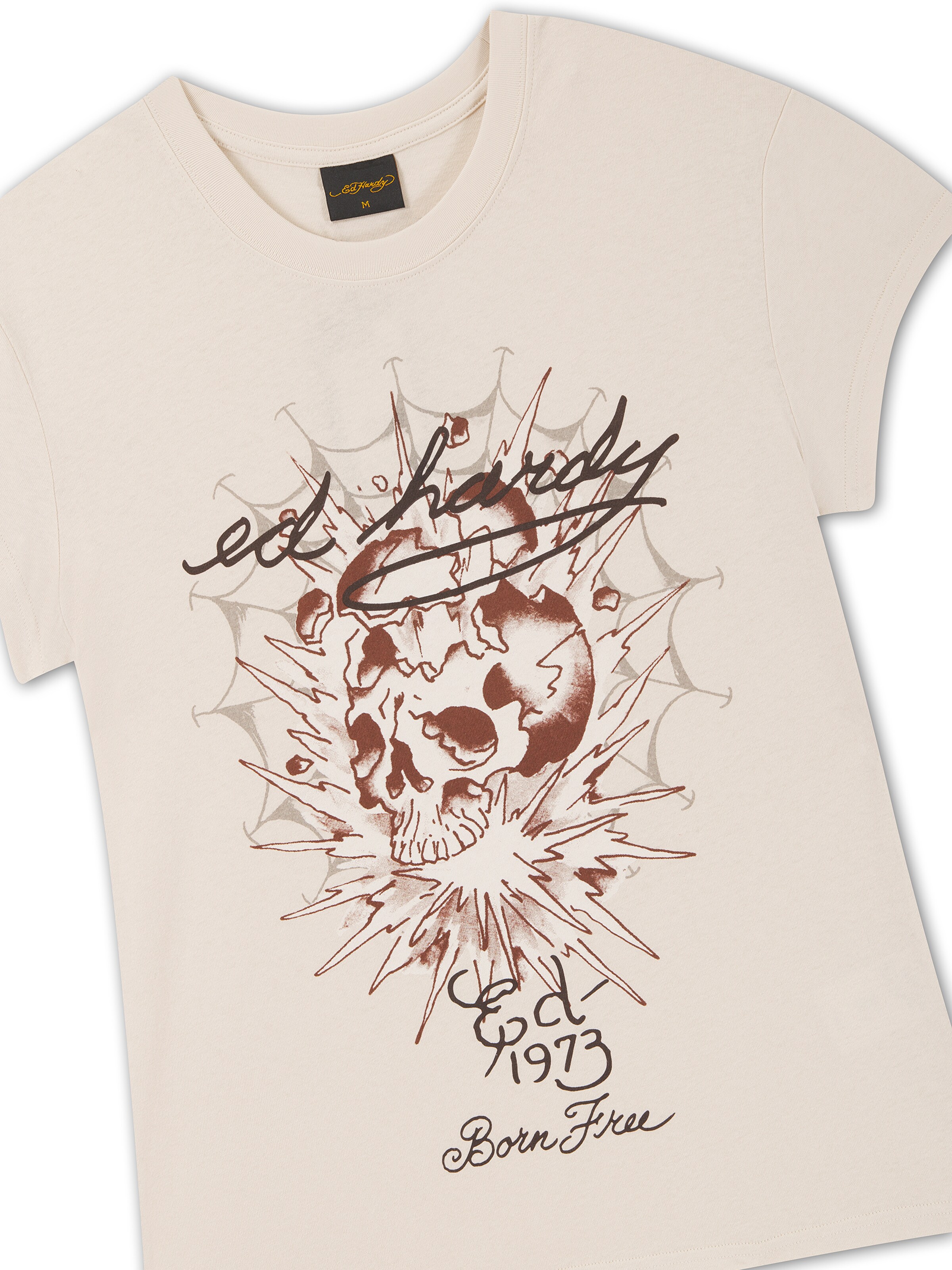 Ed Hardy Shirt in Beige: front