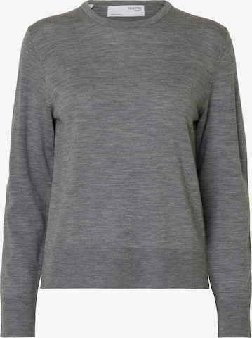 SELECTED Sweater 'SLFTHEA' in Grey: front
