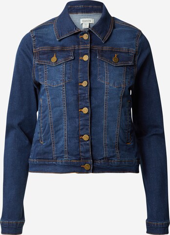 Oasis Between-Season Jacket 'Nancy' in Blue: front