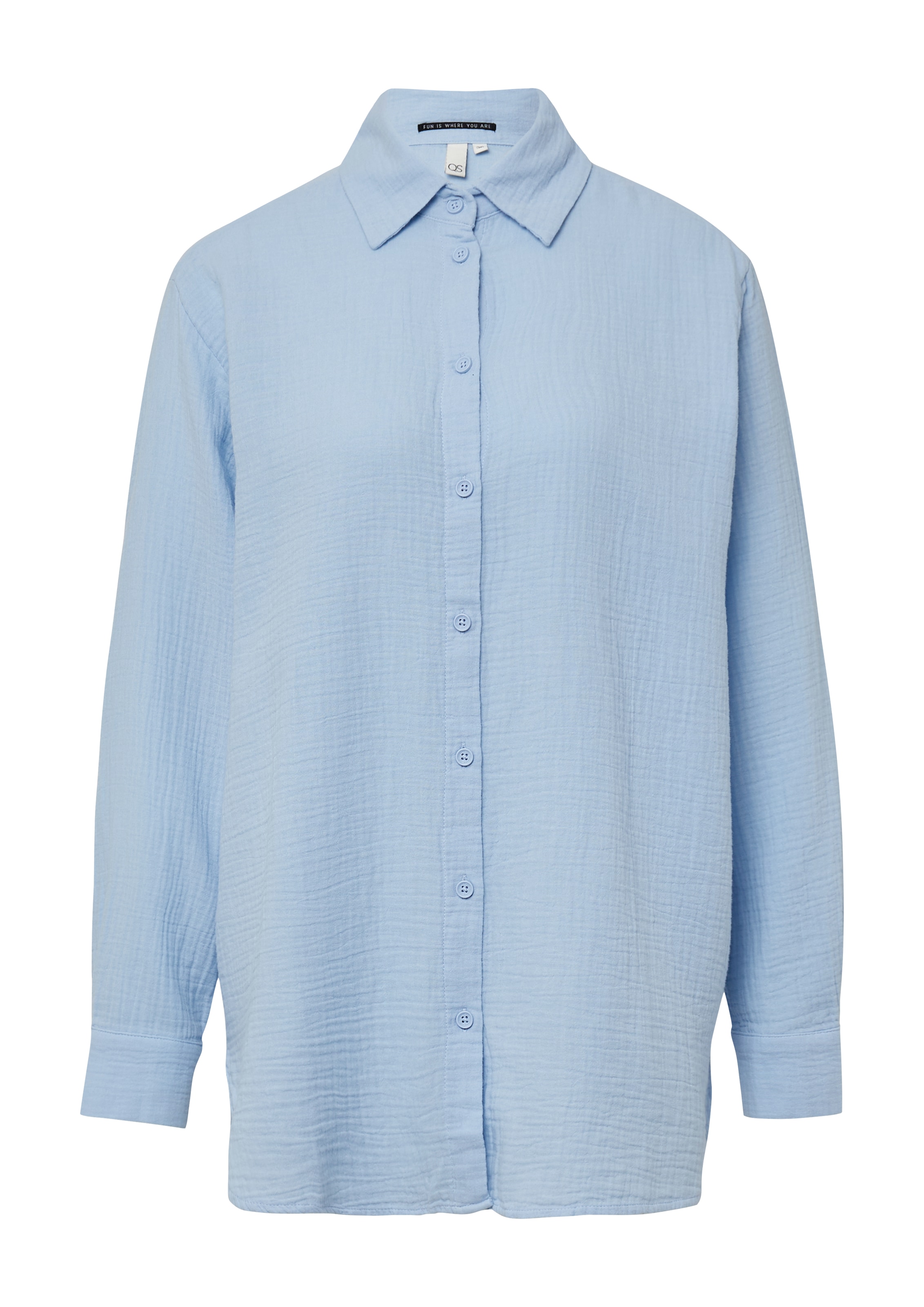 QS Bluse in Blau: Vorderseite