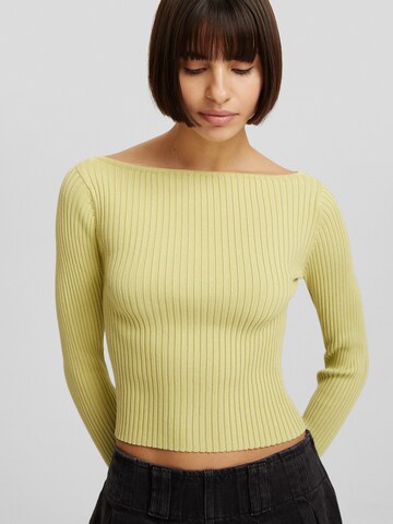 Pull-over Bershka en jaune