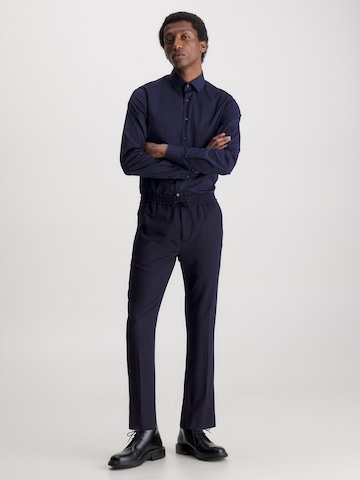 Slim fit Camicia business di Calvin Klein in blu