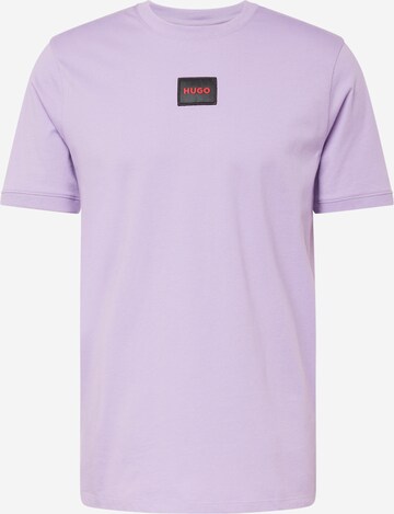 HUGO T-Shirt 'Diragolino212' in Lila: predná strana