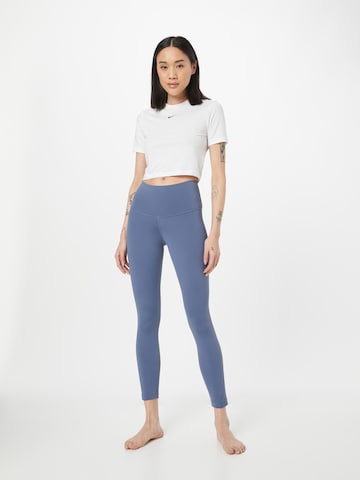 NIKE Skinny Sporthose in Blau