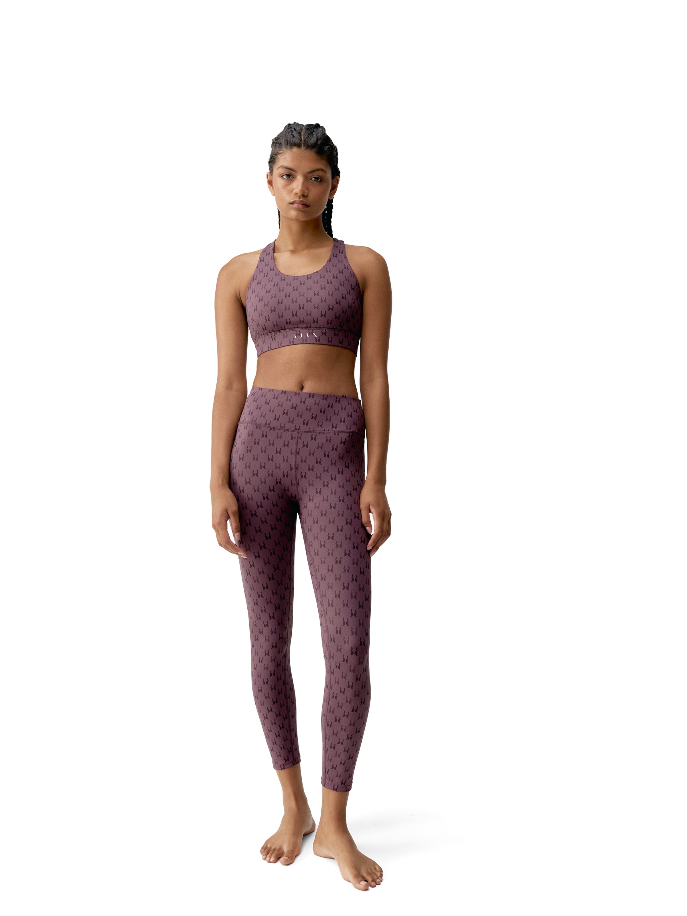 Haut de sport 'Monogram' Born Living Yoga en violet