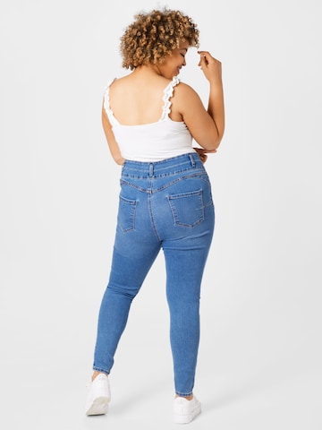 Skinny Jeans de la New Look Curves pe albastru