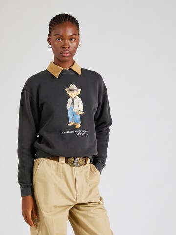 Polo Ralph Lauren Sweatshirt in Black: front