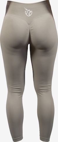 Strammer Max Performance Skinny Leggings 'Scrunch' in Beige: front