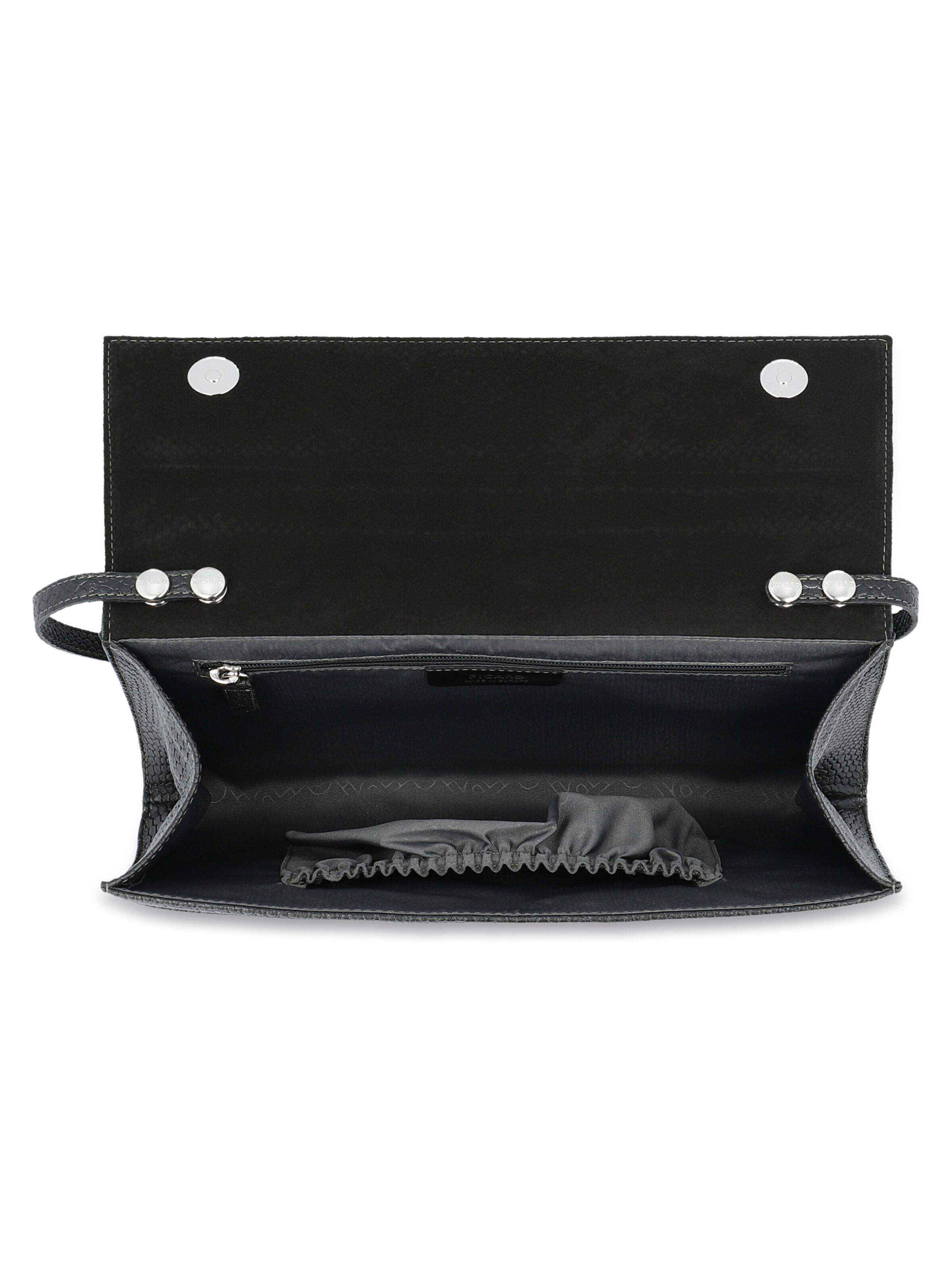 Picard Clutch 'Auguri' in Schwarz