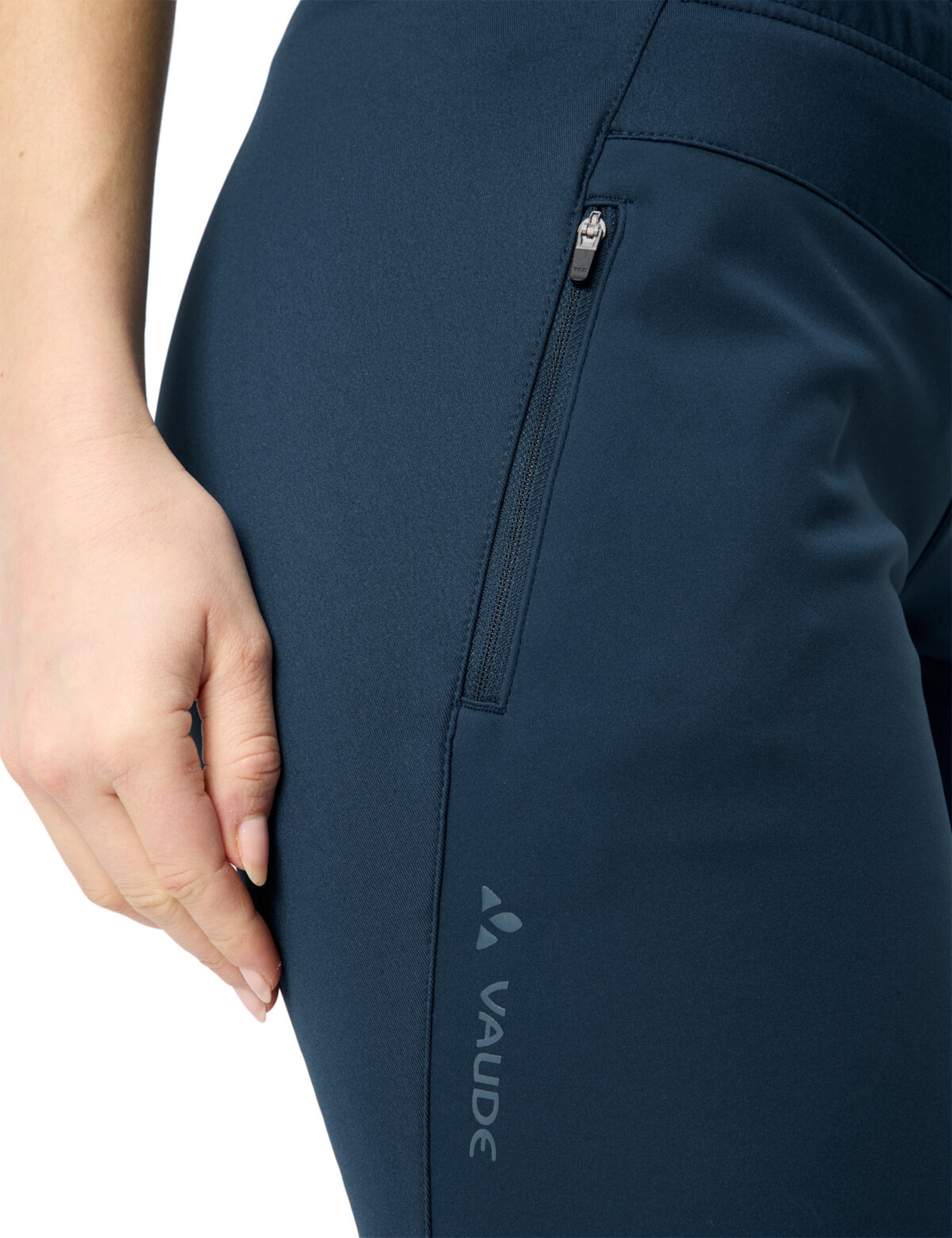 VAUDE Slimfit Sportbroek 'Wintry V' in Blauw