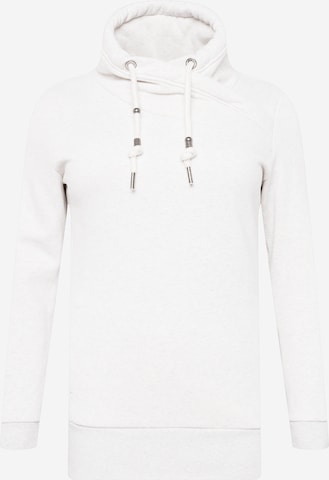 Ragwear Plus Sweatshirt 'NESKA' in Weiß: predná strana