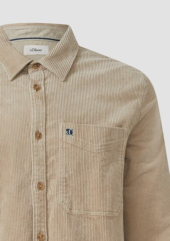Coupe regular Chemise s.Oliver en beige
