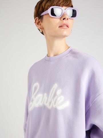 Cotton On Sweatshirt 'Barbie' in Lila