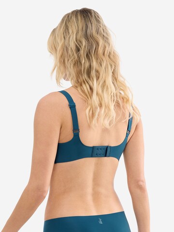 SLOGGI T-shirt BH ' Blue ZERO Feel 2.0 THE UP ' in Blauw