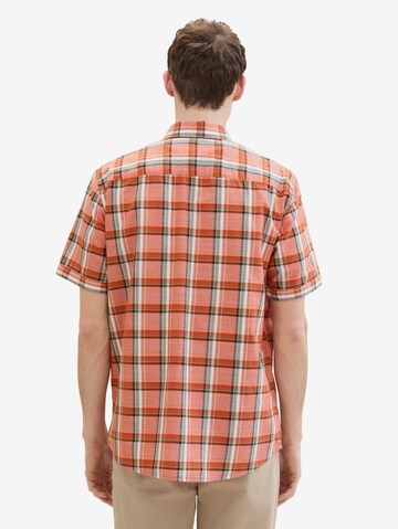 TOM TAILOR Regular fit Button Up Shirt in Orange