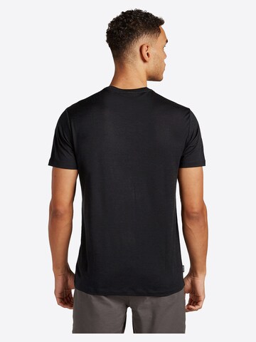 ICEBREAKER Regular fit Majica 'Merino 150 light weight Tech Lite Tee Cosy Camper' | črna barva