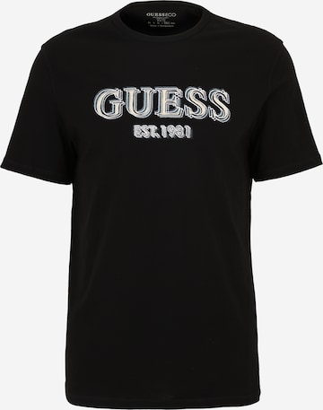 GUESS Koszulka w kolorze czarny: przód
