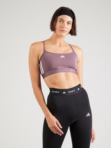 ADIDAS PERFORMANCE Bralette Sports bra 'HYPERGLAM' in Purple: front