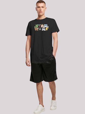 F4NT4STIC Shirt 'Star Wars Character' in Zwart