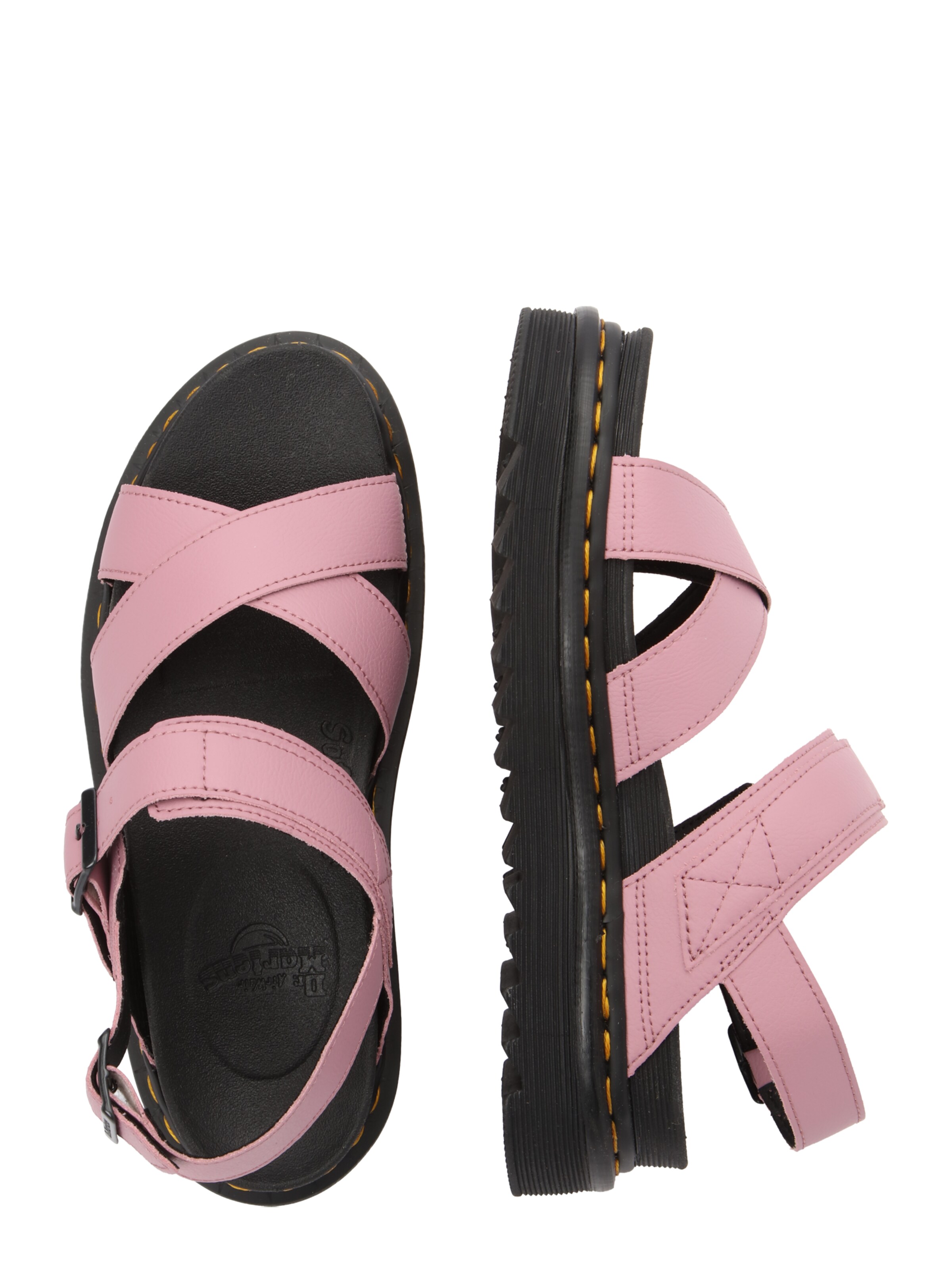 Dr. Martens Sandały z rzemykami 'Voss II' w kolorze różowy