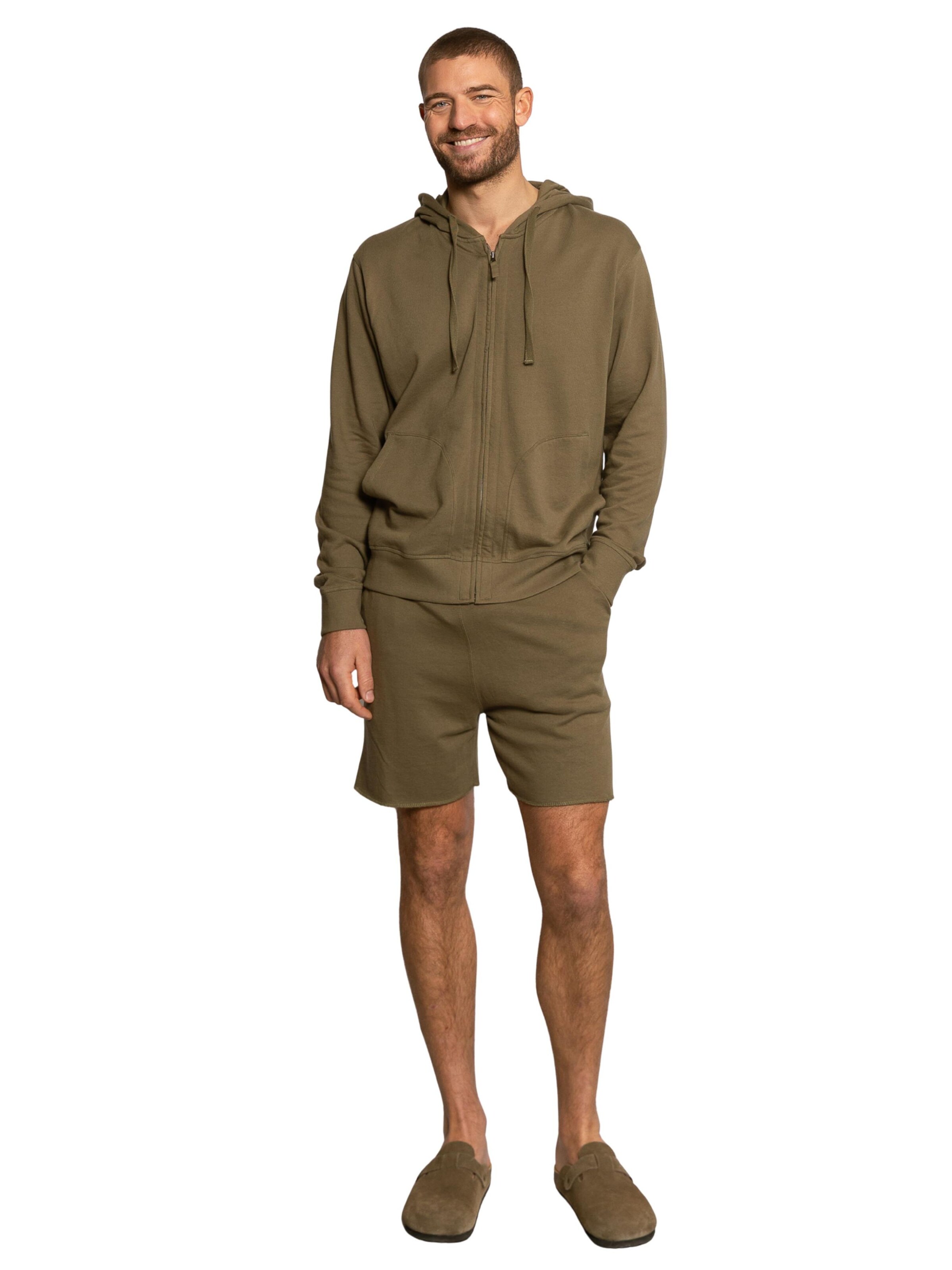 Pyjama court 'Terry' LDB en gris