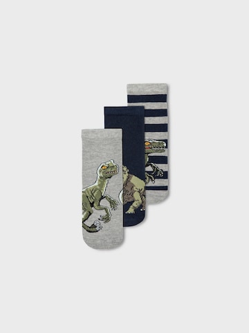 NAME IT Socken 'Neptun Jurassic' in Grau