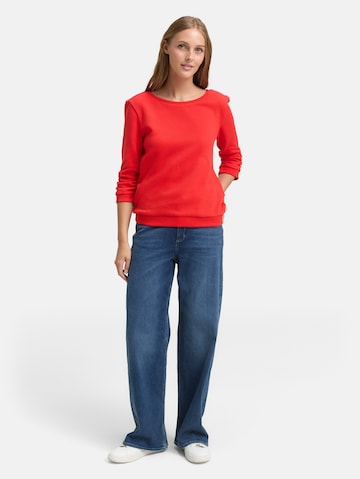 TOM TAILOR DENIM Sweatshirt in Red