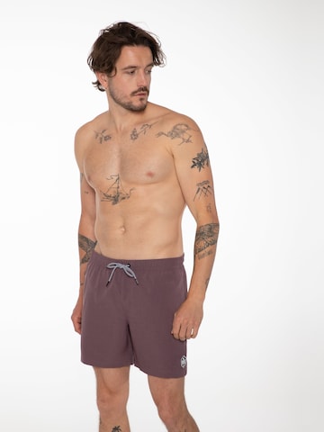 PROTEST Board Shorts 'Davey' in Purple
