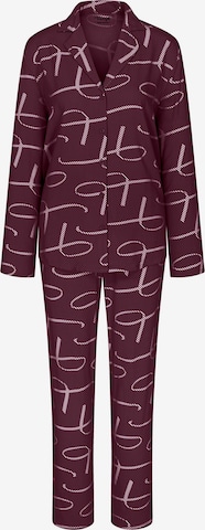 Pyjama ' Boyfriend ' TRIUMPH en rouge : devant