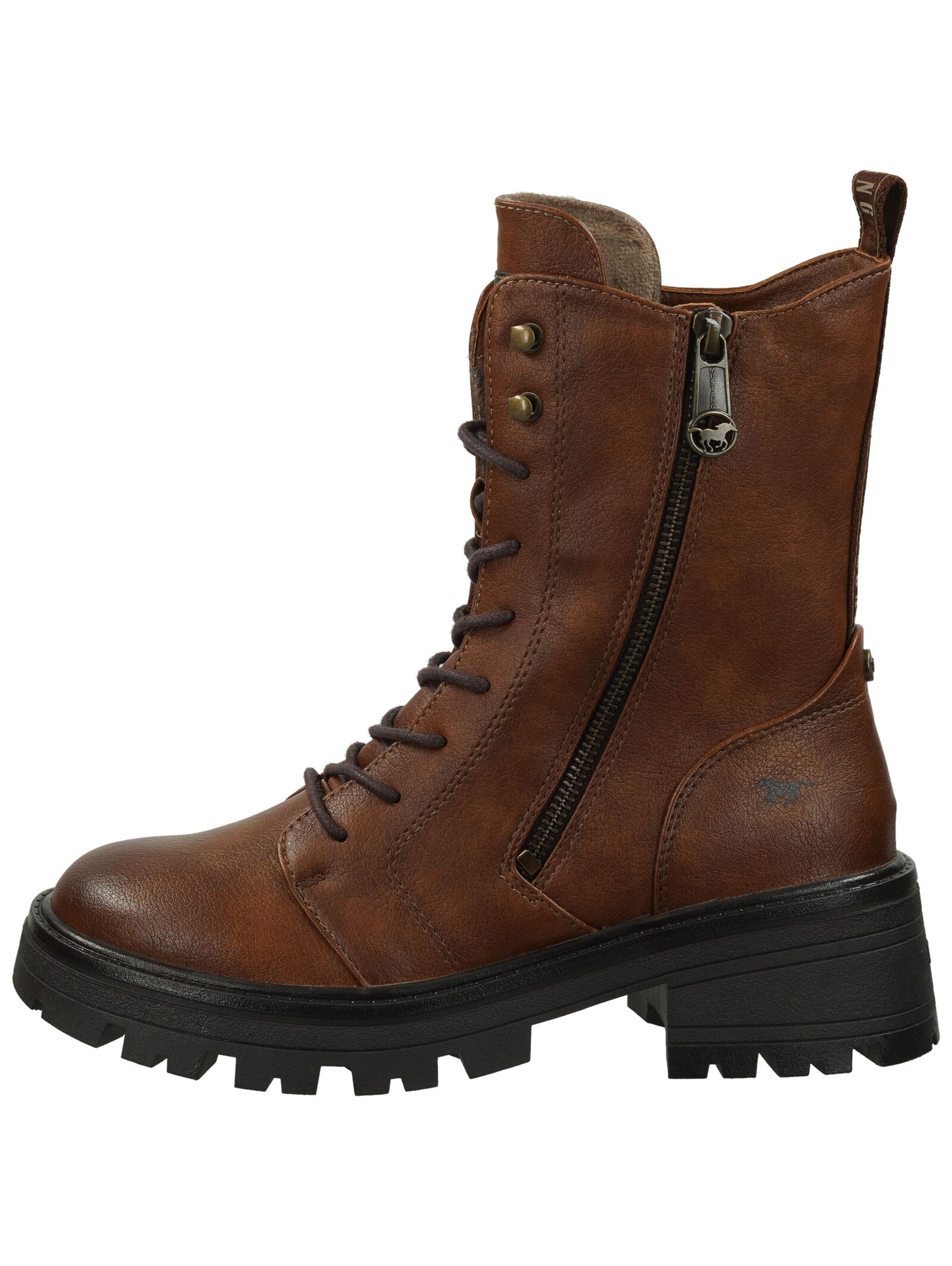 Bottines à lacets MUSTANG en marron