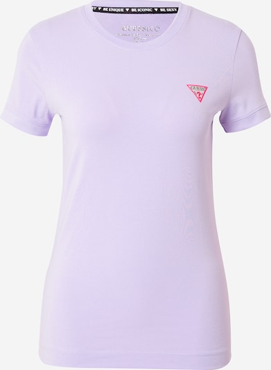 GUESS T-shirt en violet clair / rose / noir / blanc cassé, Vue avec produit