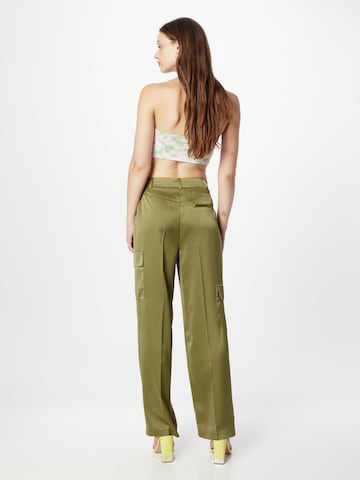TOPSHOP Regular Pleat-Front Pants in Green