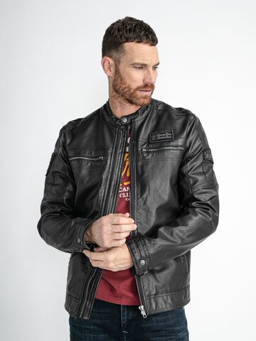 Veste mi-saison Petrol Industries en noir : devant