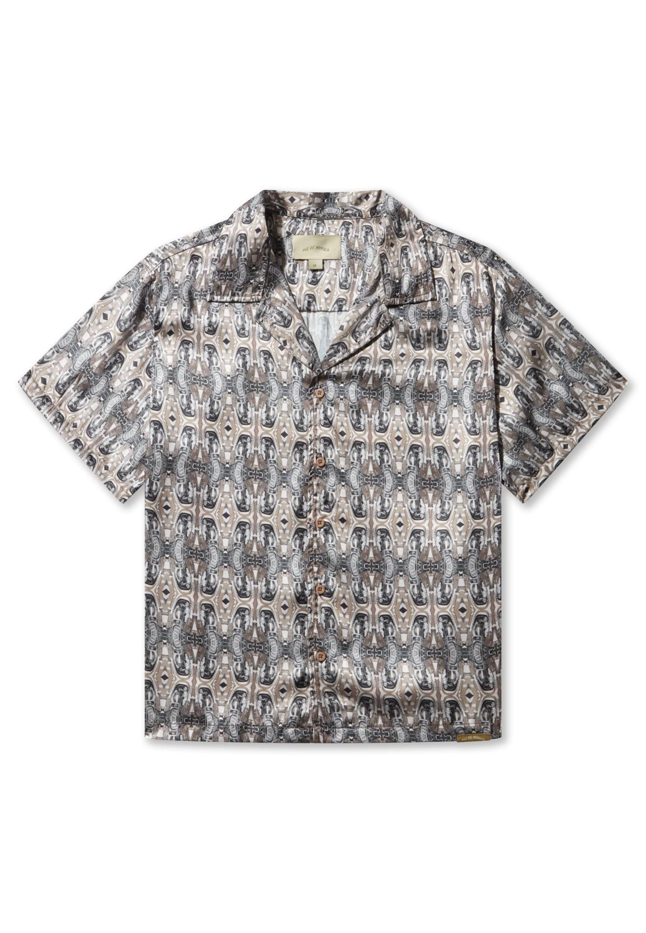 Pas De Monaco - Camisa 'COCKPIT CUBAN' en gris: frente