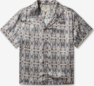 Pas De Monaco Button Up Shirt 'COCKPIT CUBAN' in Grey: front