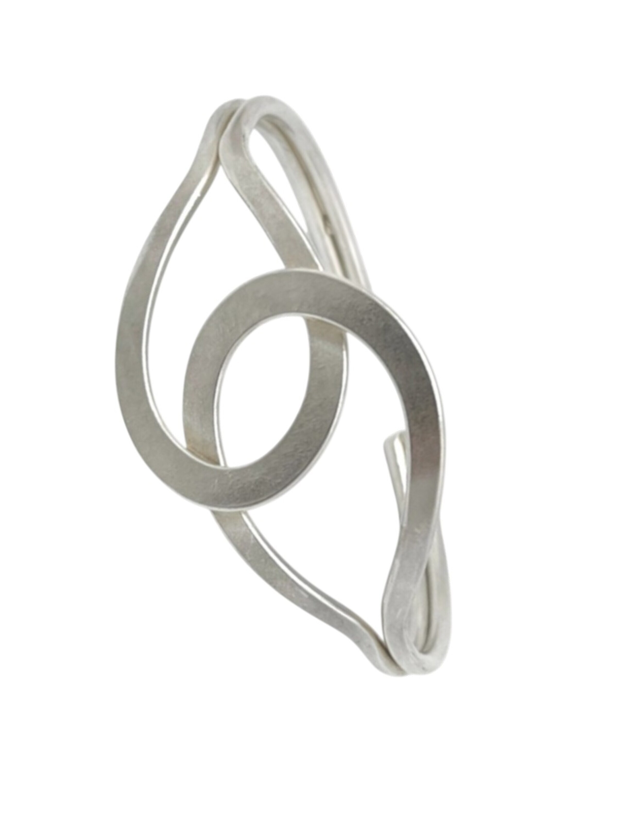 Gloria Mago Bracelet 'Double Union bracelet in silver brass 10µ' in Silver
