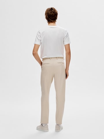 SELECTED HOMME Slim fit Chino Pants 'DELON' in Beige