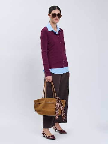 Influencer Strickjacke in Lila