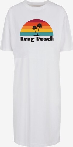 Robe 'Long Beach' Merchcode en blanc : devant