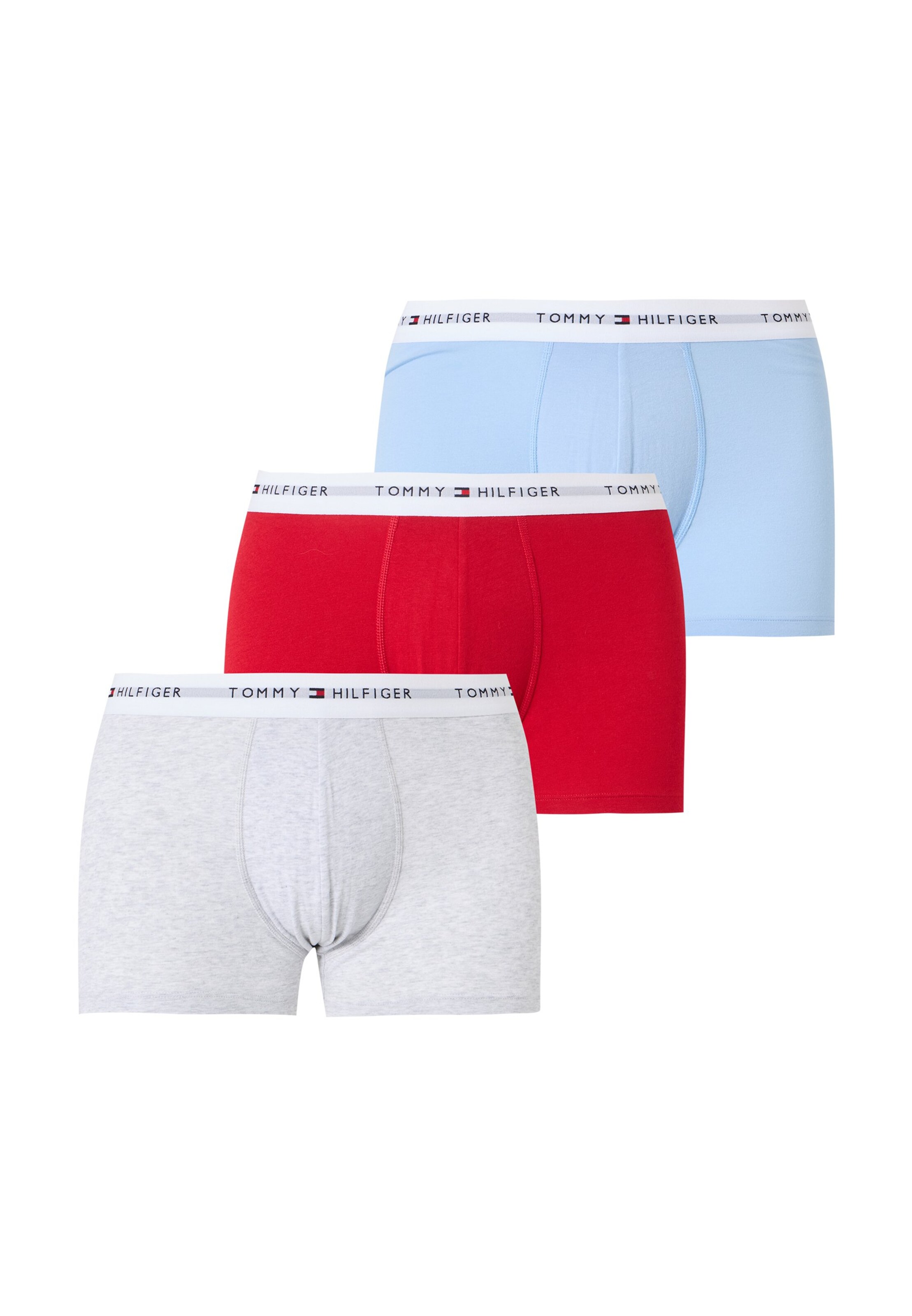 Tommy Hilfiger Underwear Boxer shorts 'Essential' in S in Light blue / Light grey / Red, Item view