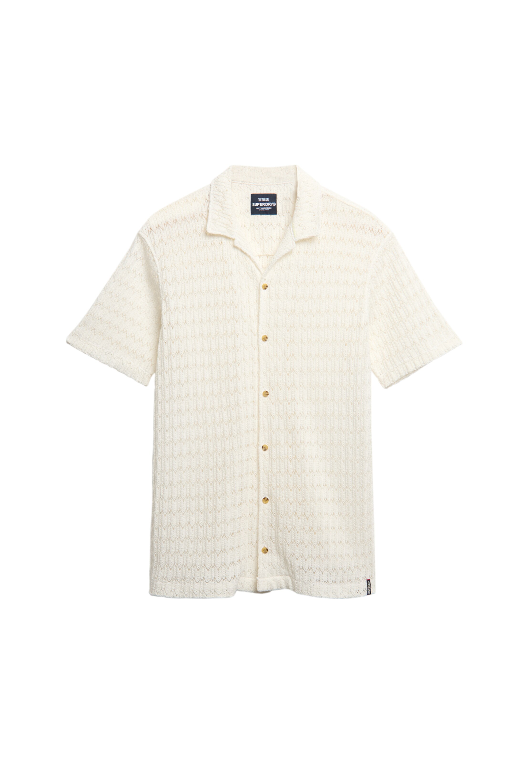 Superdry Overhemd in Wit: voorkant