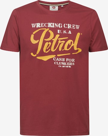 T-Shirt 'Classic' Petrol Industries en rouge : devant