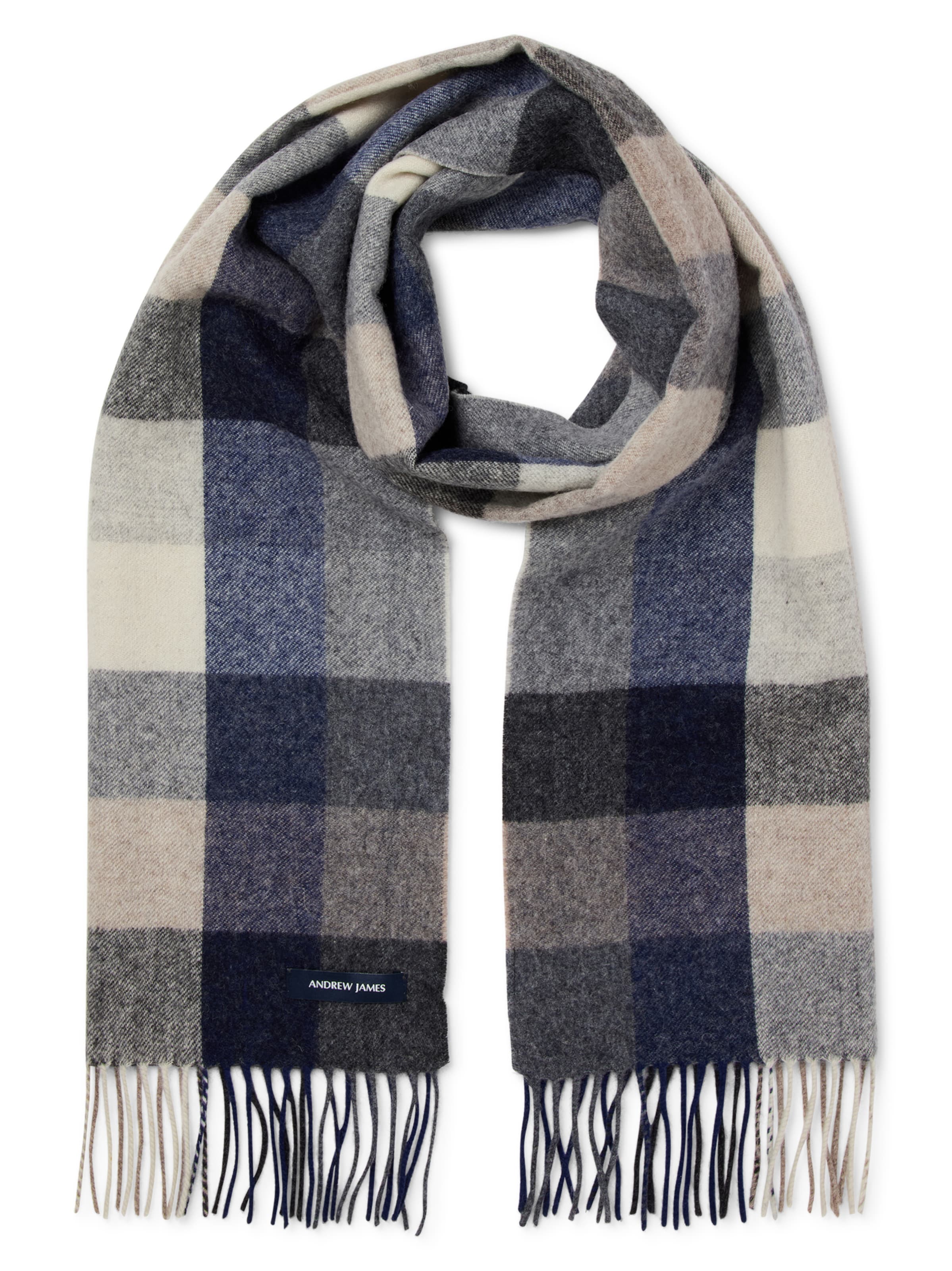Andrew James Scarf in Blue: front
